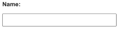Name Editor, which has a name label and an input so the user can enter a name