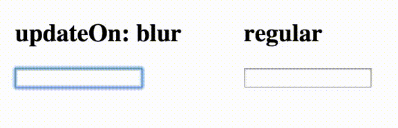 animation showing debounced input