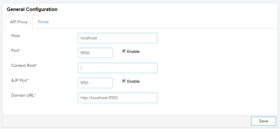 Define API proxy configuration