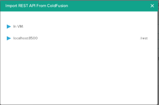 Import REST API from ColdFusion