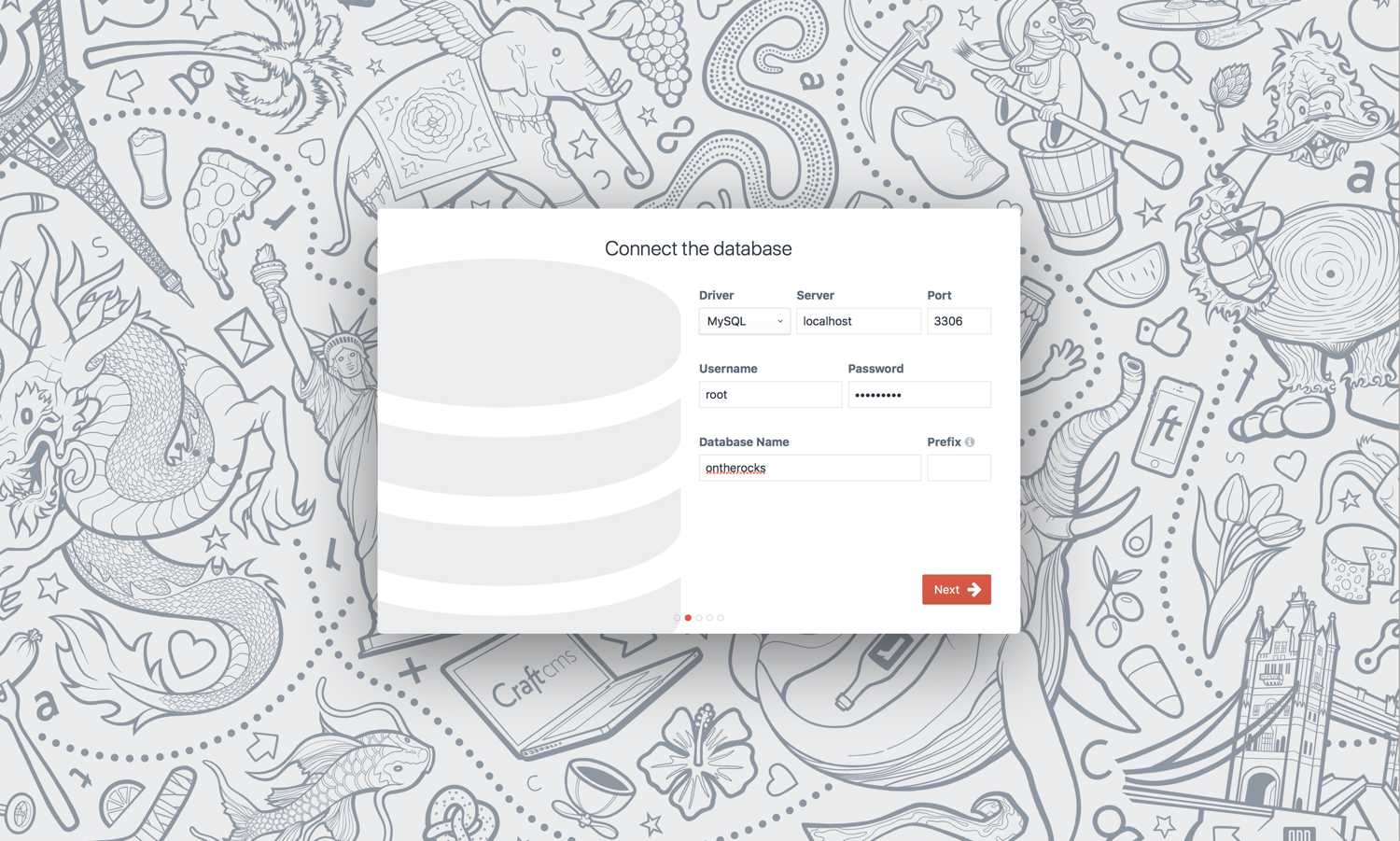 Craft Installation Database Connection Information
