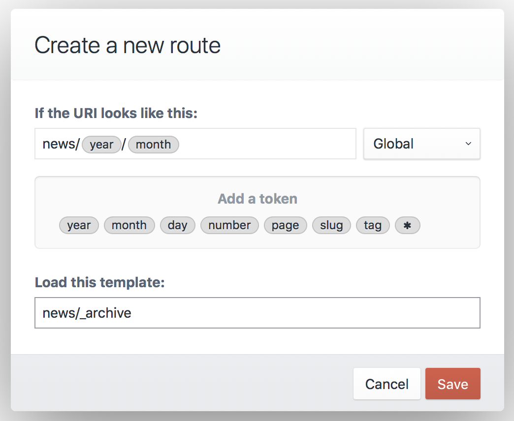 Creating a New Route