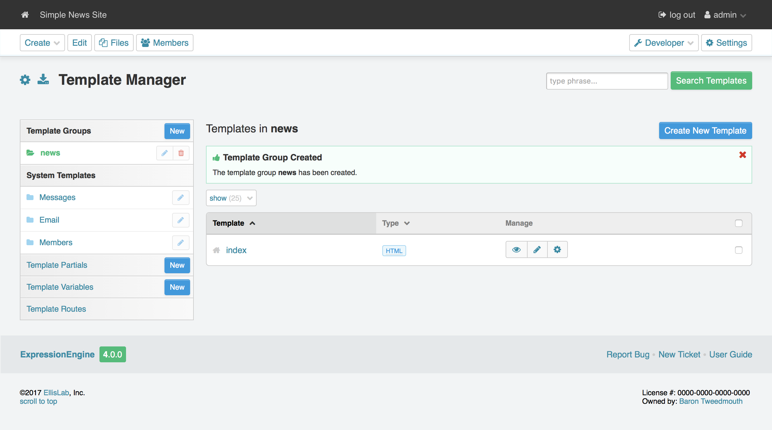 Template Manager