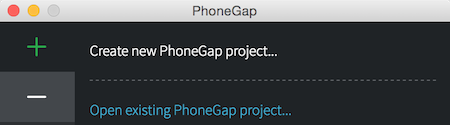 Create Project Button