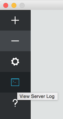 Server Log Button