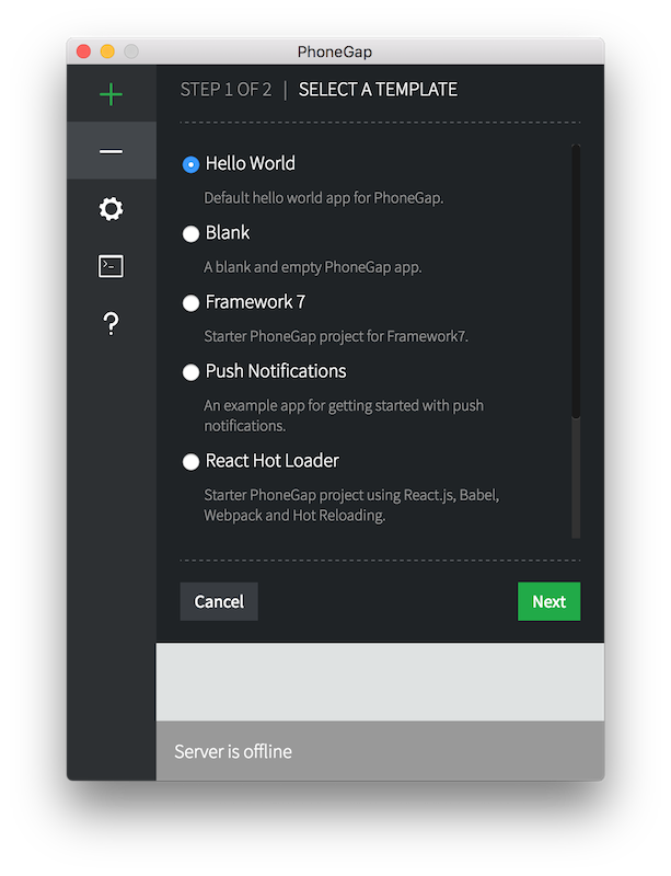 Templates Dialog