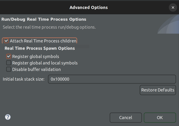 Advanced settings