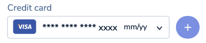 Use the Credit card drop-down to set your subscription payment method.