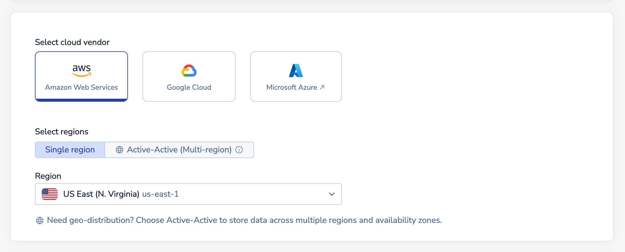 The General settings of the Setup tab.