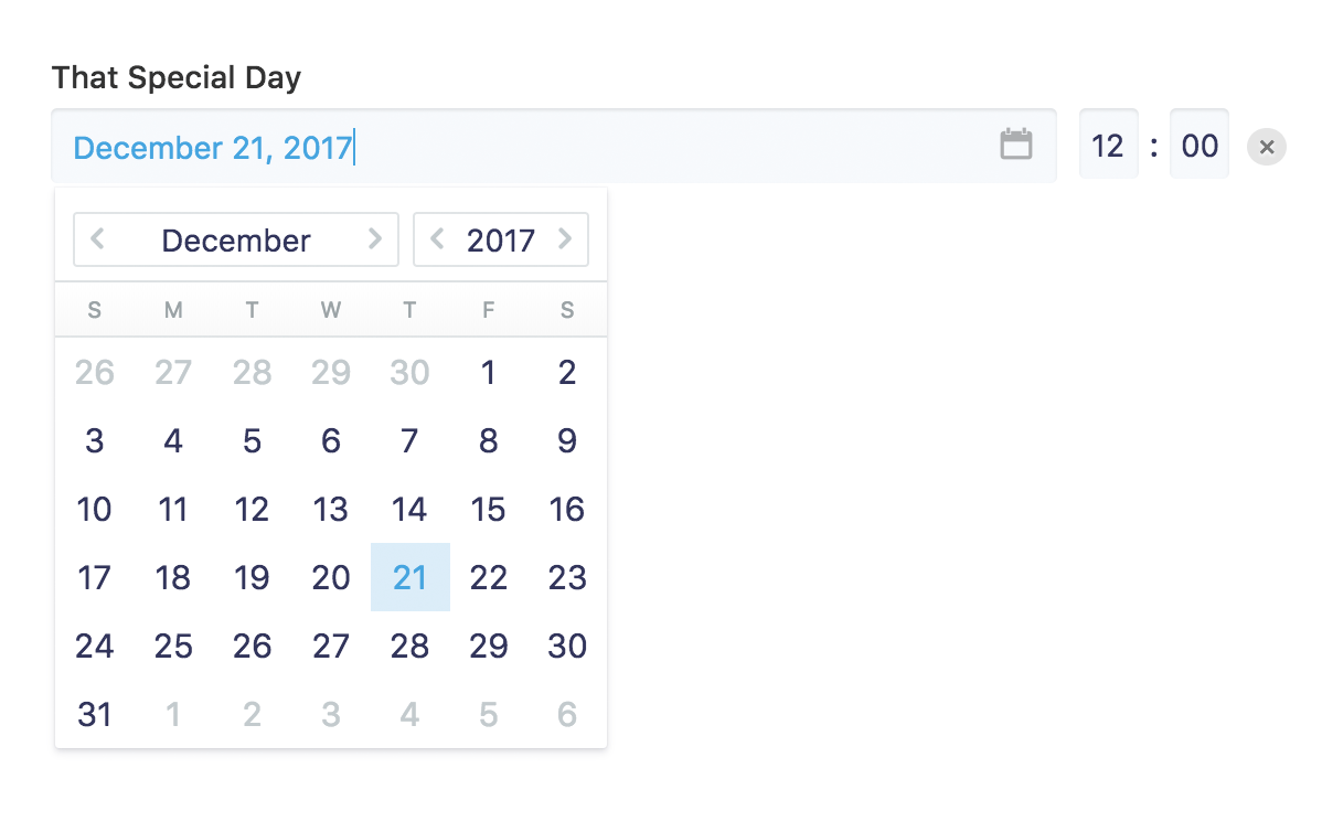 Date Fieldtype