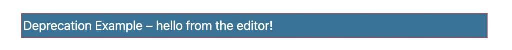 Content snippet from the editor