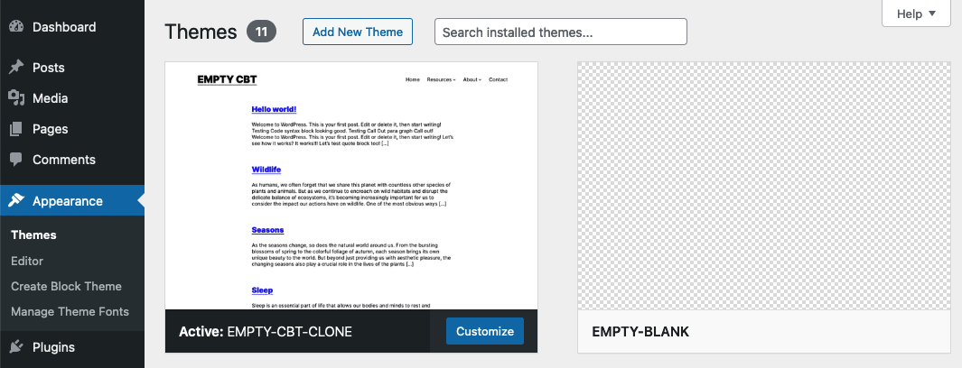 Screenshot.png file of the uploaded theme