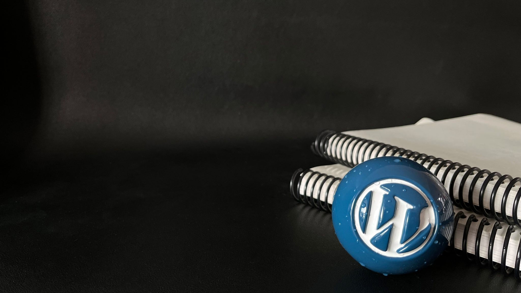 WordPress Blue Ball Wallpaper Collection: Ball and Notebook, found in WordPress photo directory.