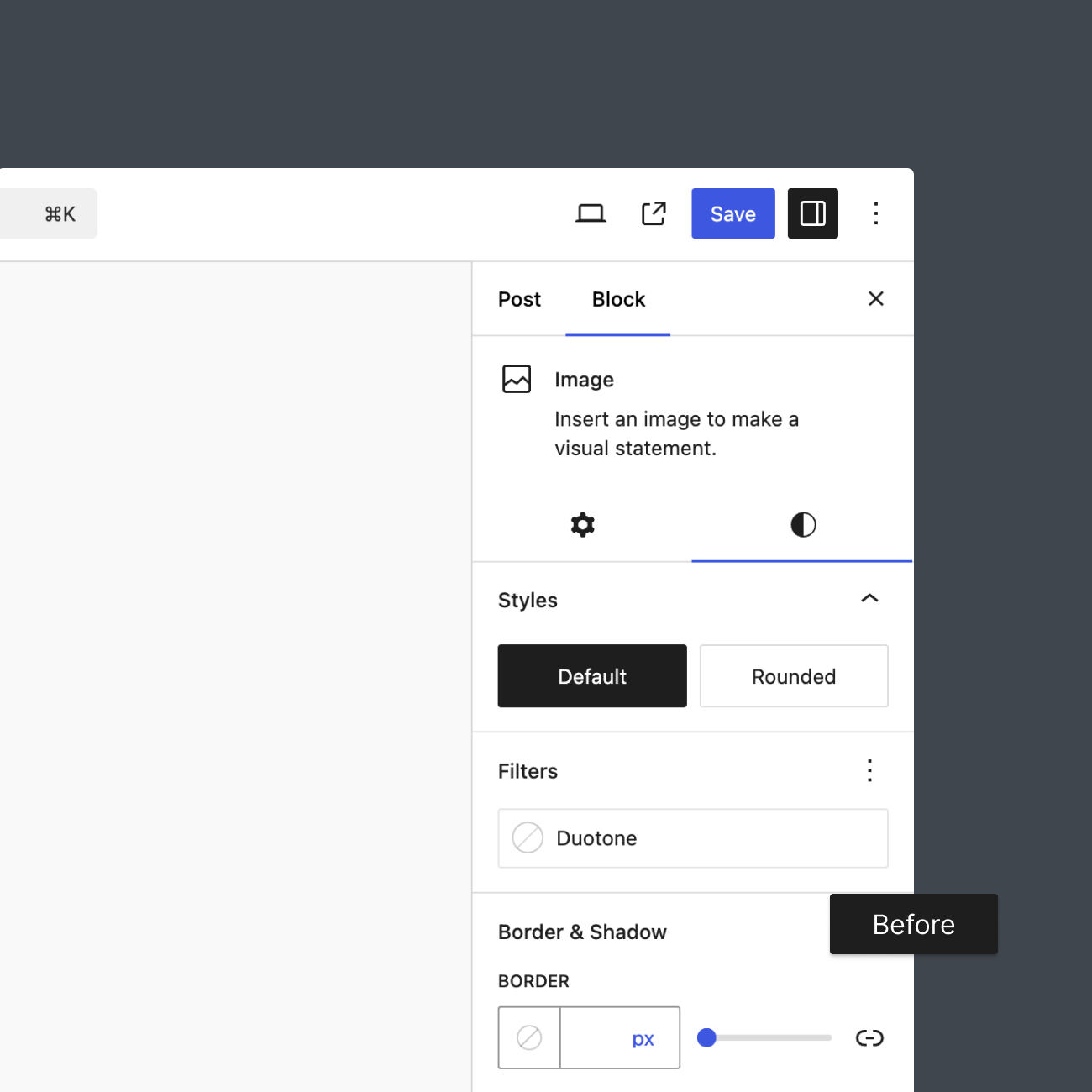 Unregister block styles (before)