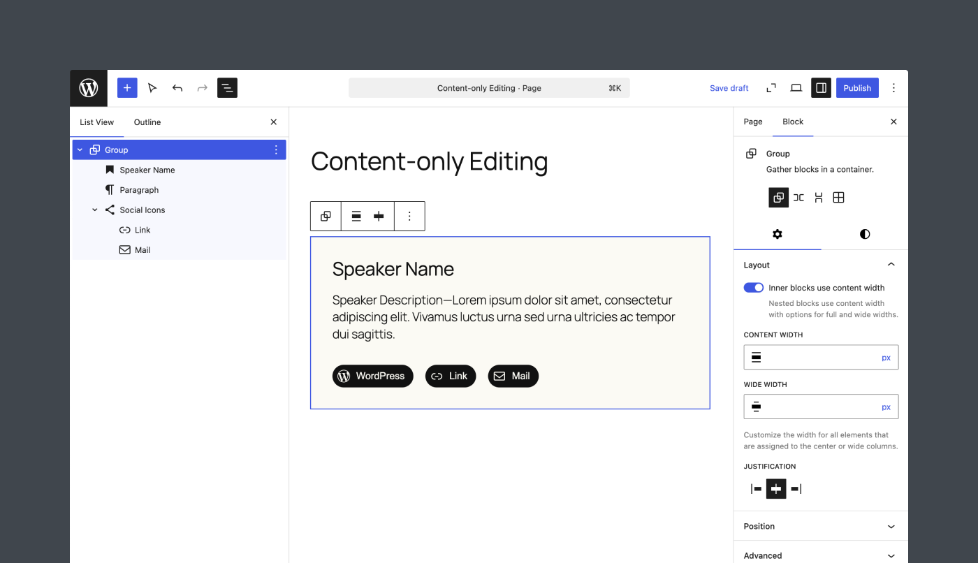 The sample block layout that will be used for the remainder of the article.
