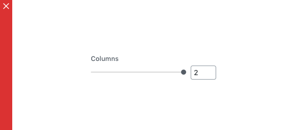 A RangeControl with only two values