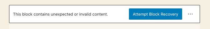 Invalid block prompt