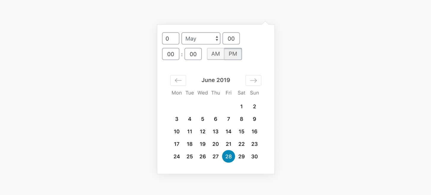 Date Time component