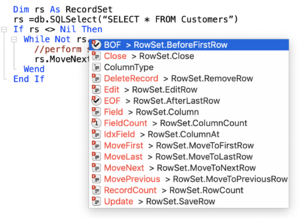 Auto-Complete in the Code Editor