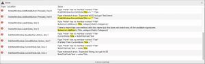 The Errors Pane